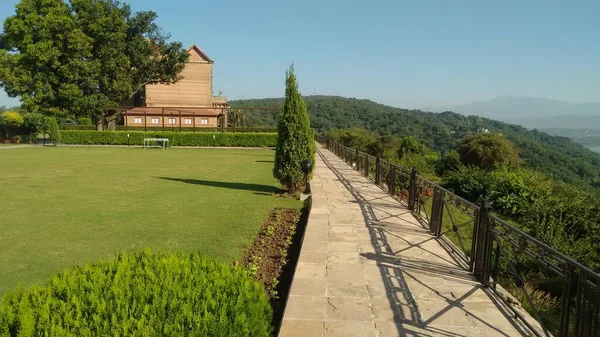 Old Monument View Natural View Hills Mountains — Stock fotografie