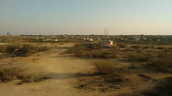 Blick Vom Fort Der Grenze Kutch Indien — Stockfoto