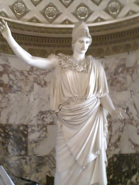 Beautiful Famous Stone Statue Lady Louvre Museum Paris France — Stock Photo, Image