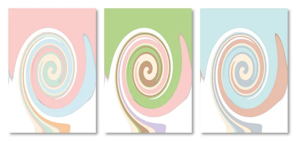 Набор Абстрактного Пастельного Фона Шаблон Оформления Обложки Книги Дизайн Обложки — стоковое фото