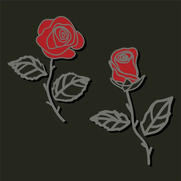Иллюстрация роз — стоковый вектор