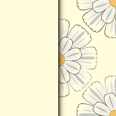 Papatya çiçekleri ile romantik çiçek arka plan