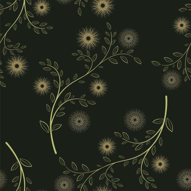 Soyut çiçek pürüzsüz desen arkaplanı