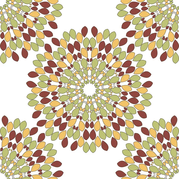 Soyut geometrik çiçek seamless modeli. Çiçek arka plan.