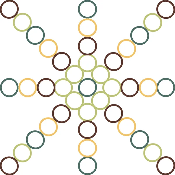 円とのシームレスなパターン — ストックベクタ