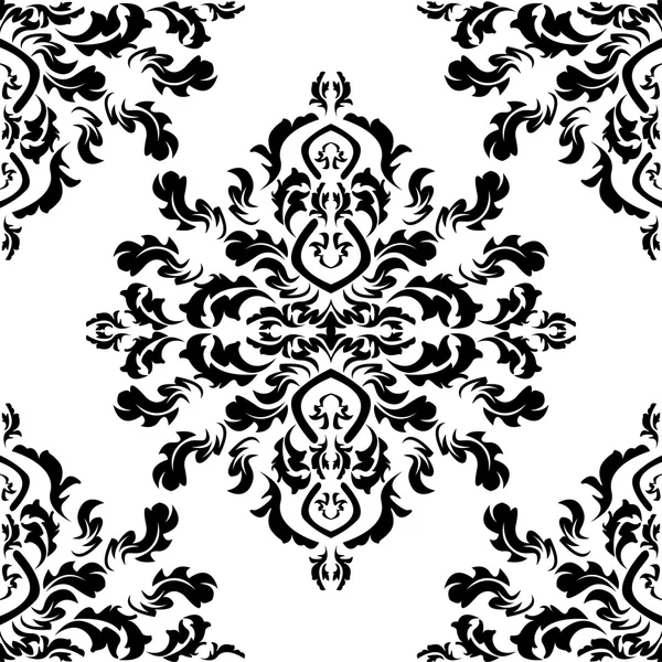 Vector damask pattern element — Stock Vector