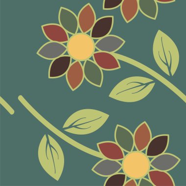 Tekstil renkli çiçekler Dikişsiz desen arka plan