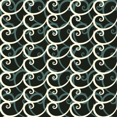 Dikişsiz desen vektör soyut swirls 