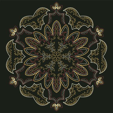 Vintage vektör desen. Dekoratif retro afiş. 