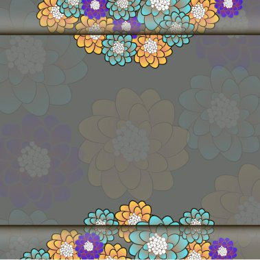 renkli çiçek vektör arka plan