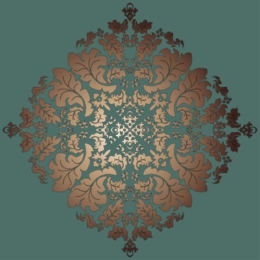 Vintage çiçek arka plan deseni Şam, eps10 illüstrasyon vektör.