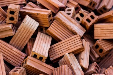 Kırmızı kahverengi tuğla dokusu arkaplanı