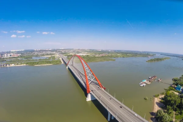 Olovozavodskoy Brücke aus der Luft — Stockfoto