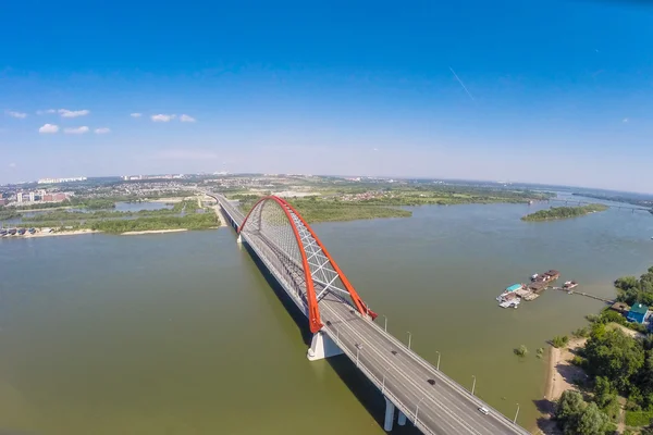 Olovozavodskoy Puente desde el aire — Foto de Stock