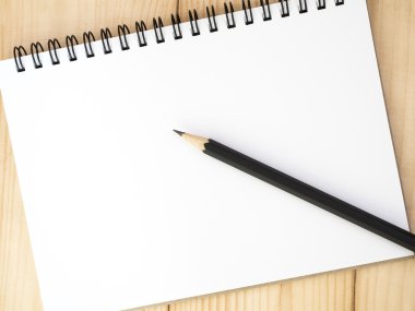 Boş defter ve kalem 1