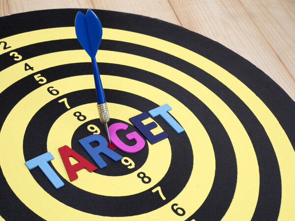 Target on dart board 2