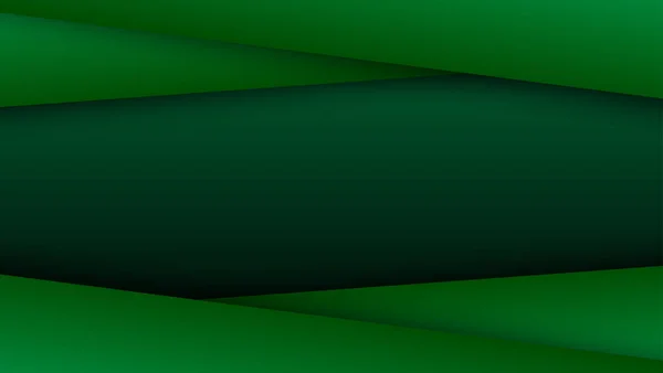 Fondo Banner Abstracto Verde Oscuro — Vector de stock