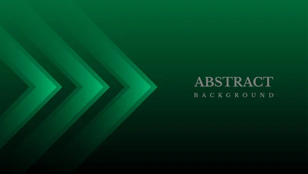 Fondo Banner Abstracto Verde Oscuro — Vector de stock