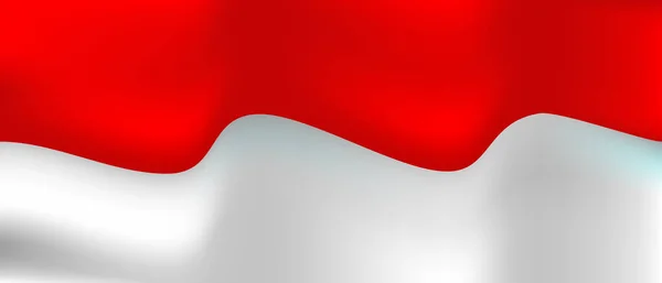 Fondo Banner Bandera Indonesia Para Uso Diseño — Vector de stock