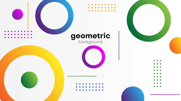 Resumo Fundo Geométrico Com Colorido — Vetor de Stock