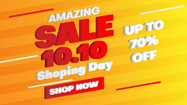 Shopping Day Verkauf Banner Hintergrund — Stockvektor