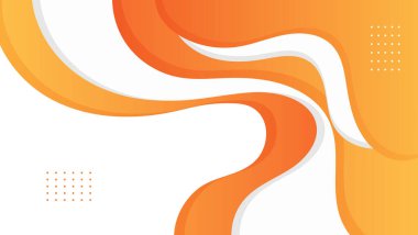 soyut dalga portakal arkaplanı .afiş, poster, broşür, sunum, web vs. için kullanılabilir