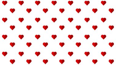 soyut kalp deseni arkaplanı kırmızı renkte