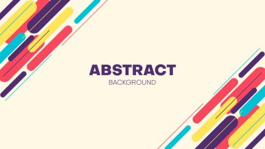 Renkli yuvarlak arka plan. Pankart, sunum, broşür vs. için kullanılabilir