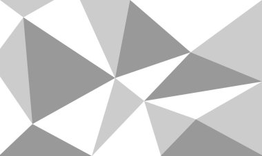 Beyaz ve gri ile soyut çokgen arkaplan