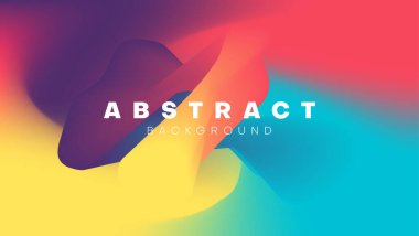 Gerçekçi nesne ile soyut 3d renkli arkaplan