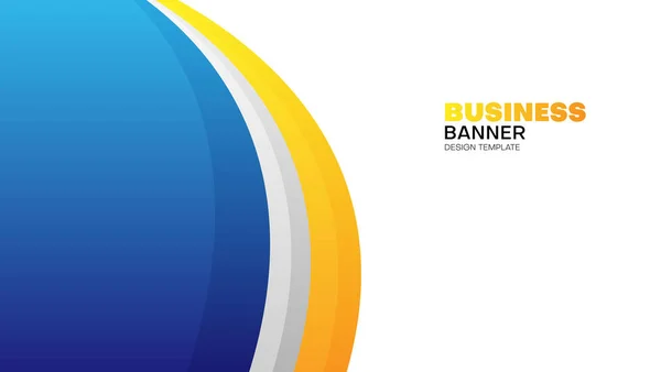 Abstrakter Blauer Und Orangefarbener Business Hintergrund Für Den Einsatz Bannerdesign — Stockvektor