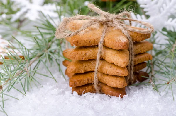 Weihnachtskekse in Sternenform — Stockfoto