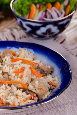 Pilav - pilav et ve sebze ile