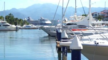 Bir tekne bir su kütlesinin yanına yanaştı. Yüksek kaliteli görüntüler