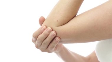 Bir insan elinin yakın çekimi. Yüksek kaliteli görüntüler