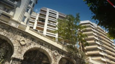 Taş bir bina manzarası. Yüksek kaliteli görüntüler