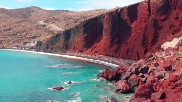 Eine Schlucht Mit Einem Berg Hintergrund Hochwertiges Filmmaterial — Stockvideo