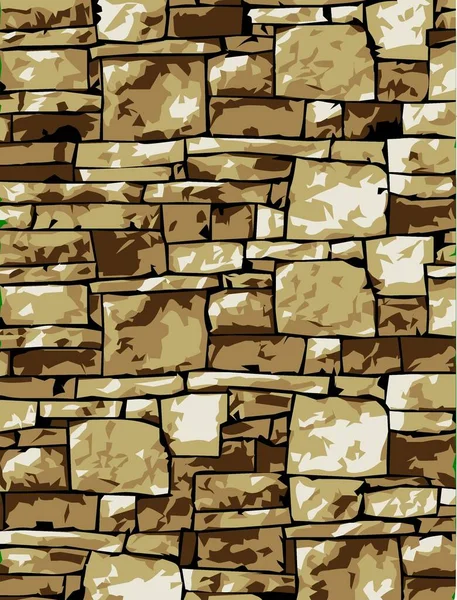 Rough Stone Wall Background Vector — ストックベクタ