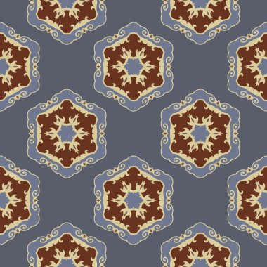 Etnik Dikişsiz dekoratif desen