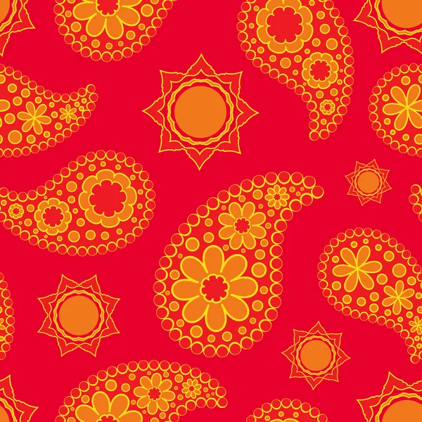 Dikişsiz Paisley desen, boho stili