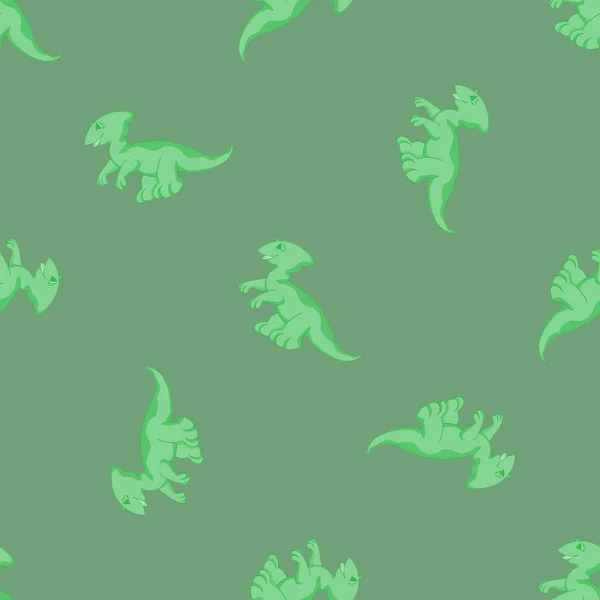 Carino verde Dino — Vettoriale Stock