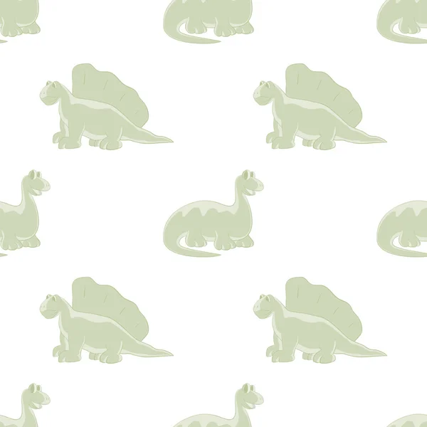 Kesintisiz beyaz arka plan. Parlak dinozorlar