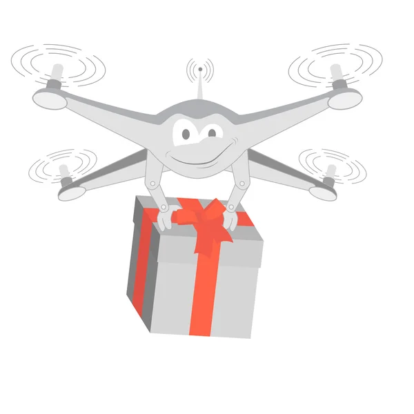 Drone GIF ile eğlenceli. İzole