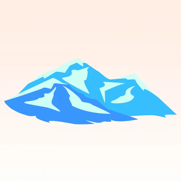 Blue mountains. Symbolische afbeelding — Stockvector