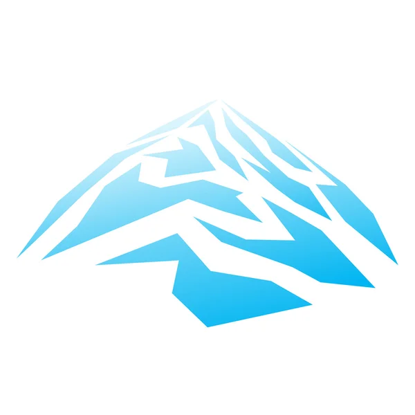 Montaña. Abstracción. Color azul — Vector de stock