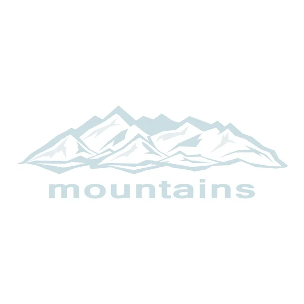 抽象的な山。青い尾根 — ストックベクタ