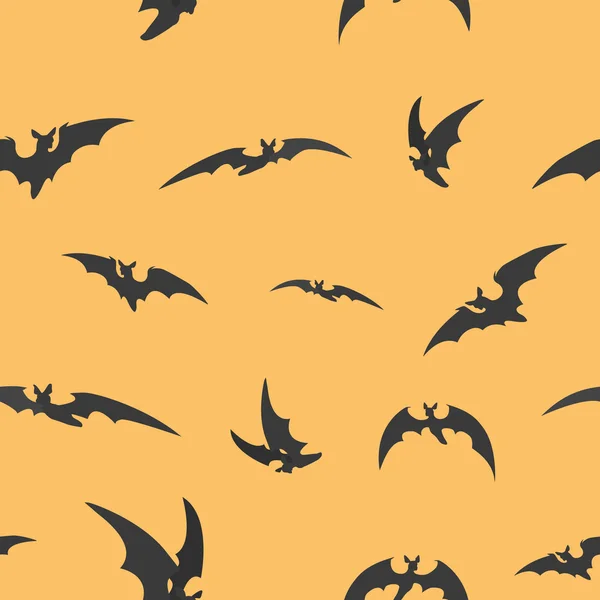 Fledermäuse Silhouetten für Halloween — Stockvektor