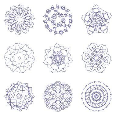 Radyal desen bir dizi.