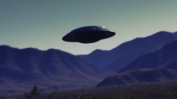 A ufo flying saucer — Stock Video