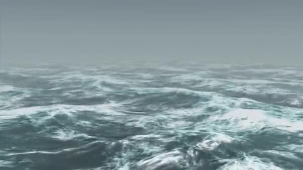 Water naast de oceaan — Stockvideo